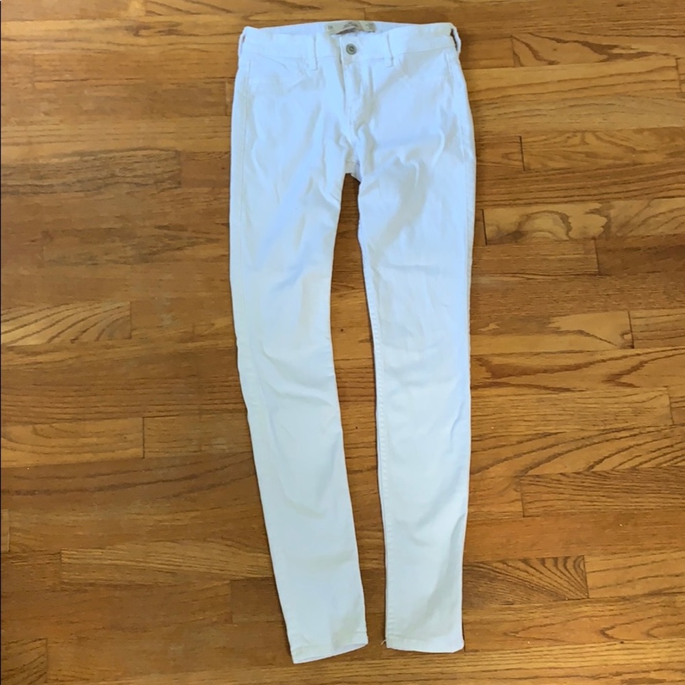Hollister White Super Skinny Jeans